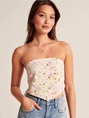 Abercrombie and Fitch floral bandana top